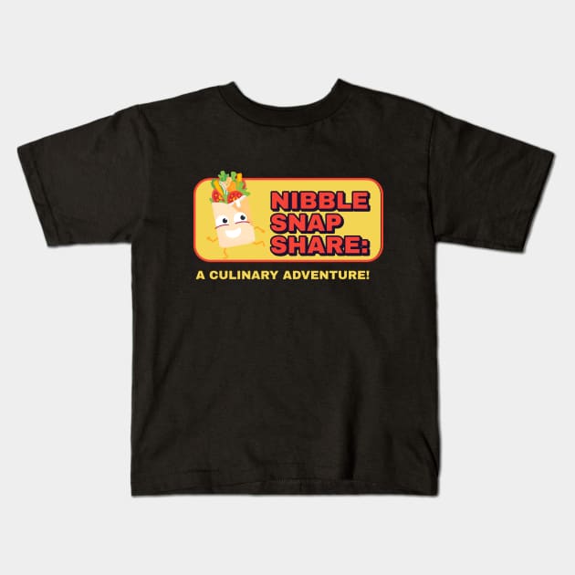 Food bloggers nibble and share Kids T-Shirt by Hermit-Appeal